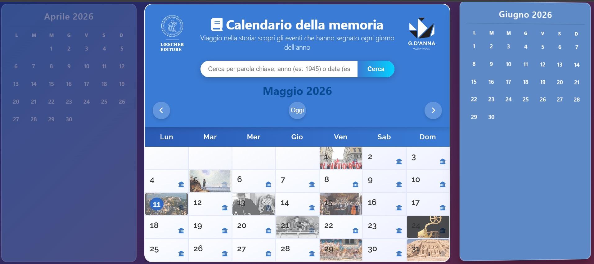 Calendario della memoria
